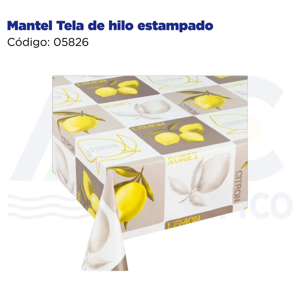 Mantel Tela de hilo estampado