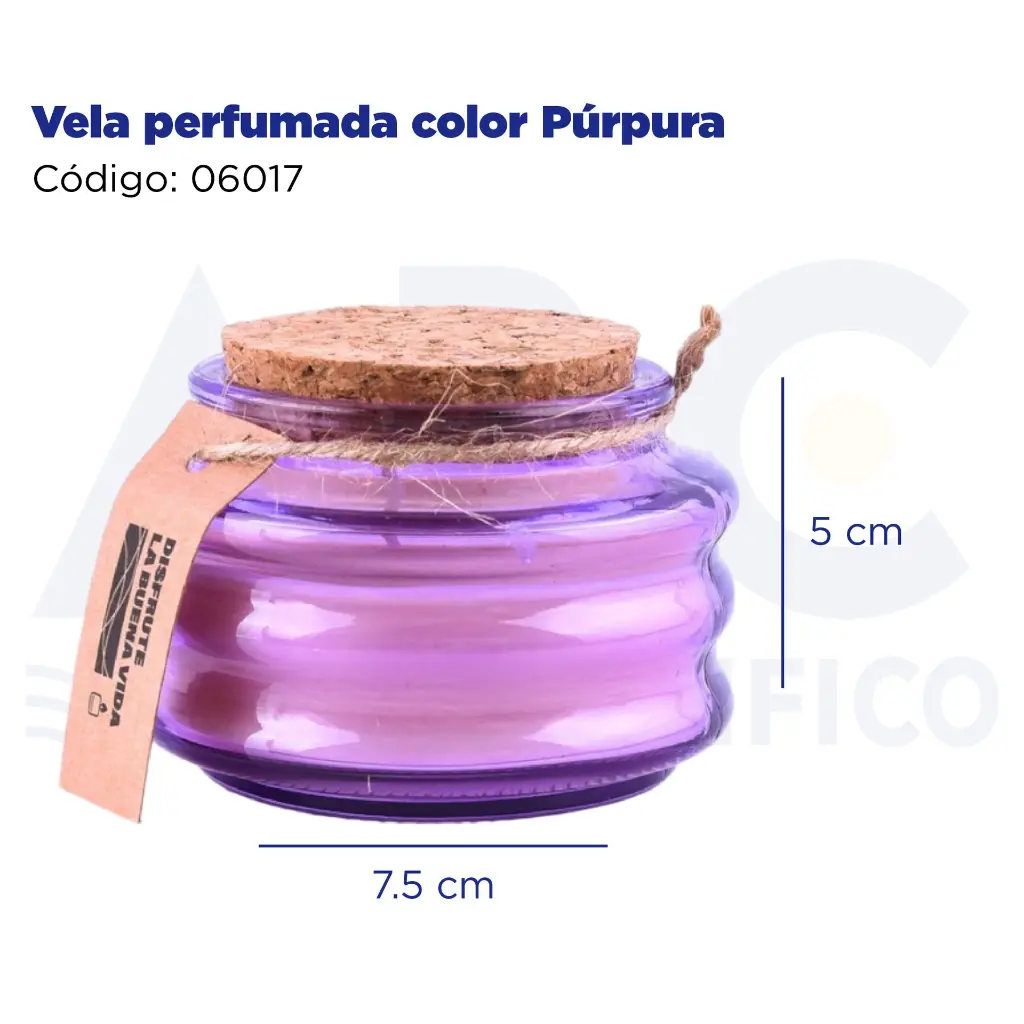 [06017] Vela perfumada color Púrpura