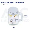 Taza de cera blanca con fragancia