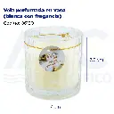 Vela perfumada en vaso (blanca con fragancia)