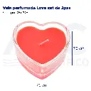 Vela perfumada Love set de 2pzs