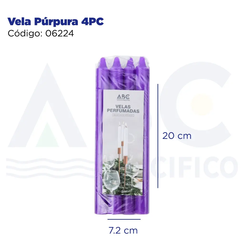 Vela Púrpura 4PC