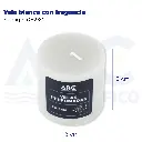 Vela blanca con fragancia