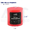 Vela roja con fragancia