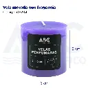 Vela morada con fragancia