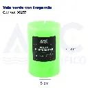 Vela verde con fragancia
