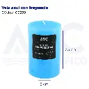 Vela perfumada azul