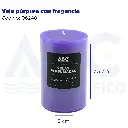 Vela púrpura con fragancia