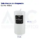 Vela blanca con fragancia