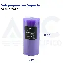 Vela morada con fragancia