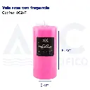 Vela rosa con fragancia