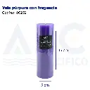 Vela púrpura con fragancia