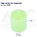 Vela verde con fragancia