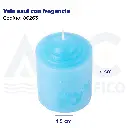 Vela azul perfumada
