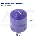 Vela púrpura con fragancia