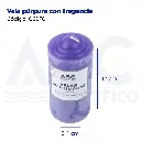 Vela púrpura con fragancia