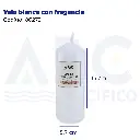 Vela blanca con fragancia