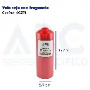 Vela roja con fragancia