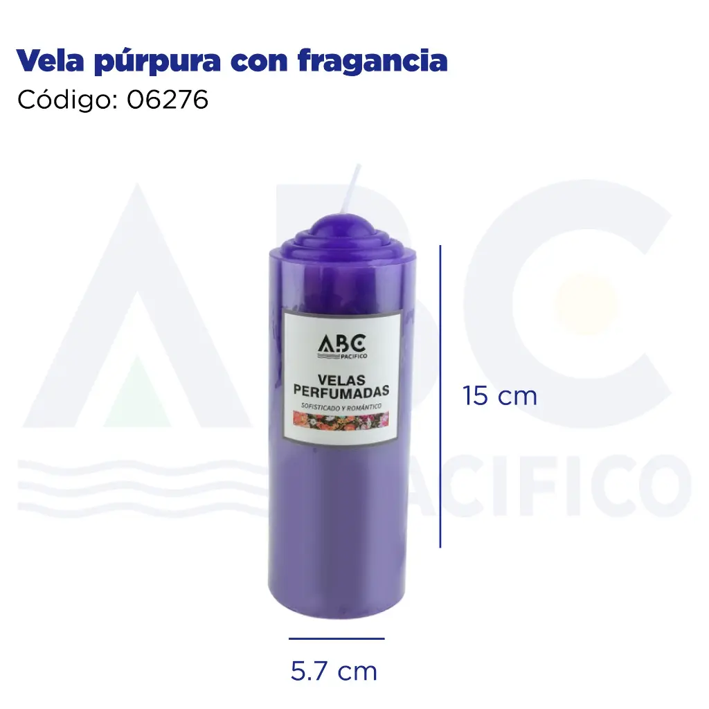 Vela púrpura con fragancia