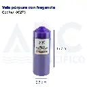 Vela púrpura con fragancia