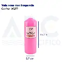 Vela rosa con fragancia