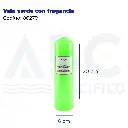 Vela verde con fragancia