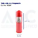 Vela roja con fragancia
