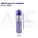 Vela púrpura con fragancia