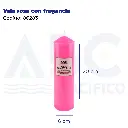 Vela rosa con fragancia