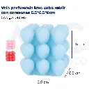 vela perfumada love cubo rubik con corazones 6.5*6.5*6cm