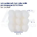 vela perfumada love cubo rubik con corazones 6.5*6.5*6cm
