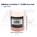 [06355] Veladora aromática 5 * 6.3CM vaso rosa