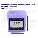 [06358] Vela perfumada en vaso cuadrado color púrpura 5.5*5.5cm