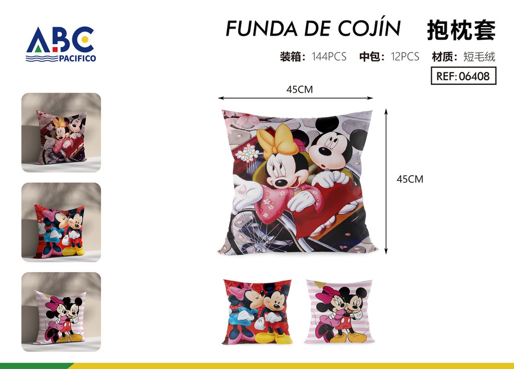 Funda para almohada decorativa Mickey & Minnie