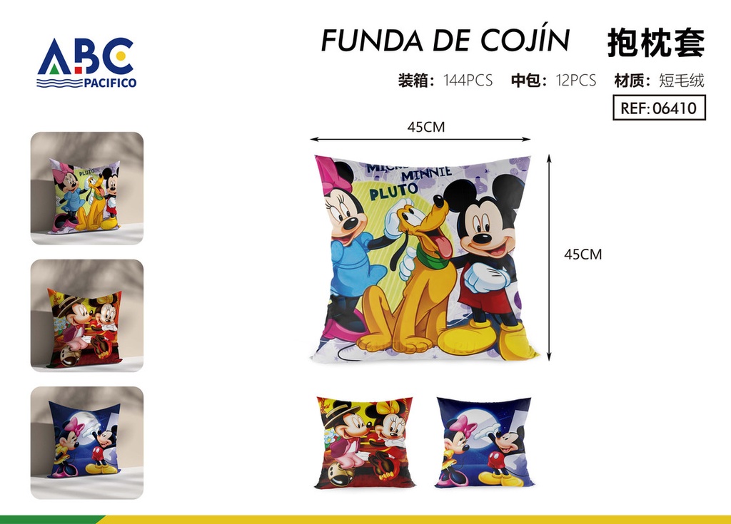 Funda para almohada decorativa Mickey & Minnie