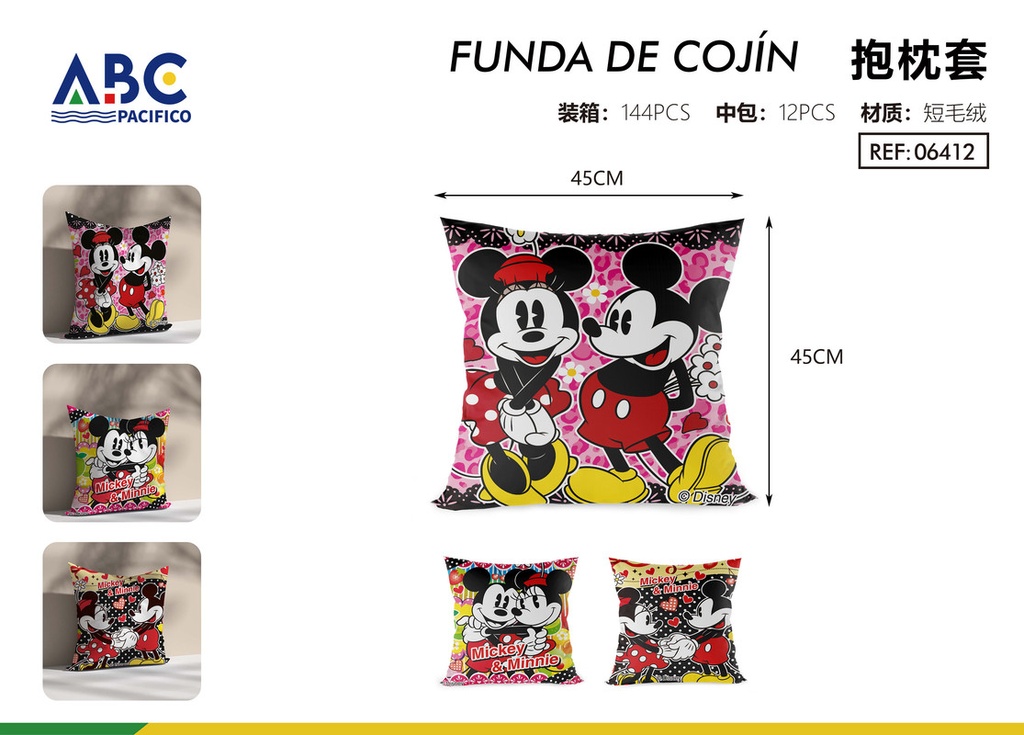 Funda para almohada decorativa Mickey & Minnie