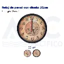 Reloj de pared con diseño 25cm