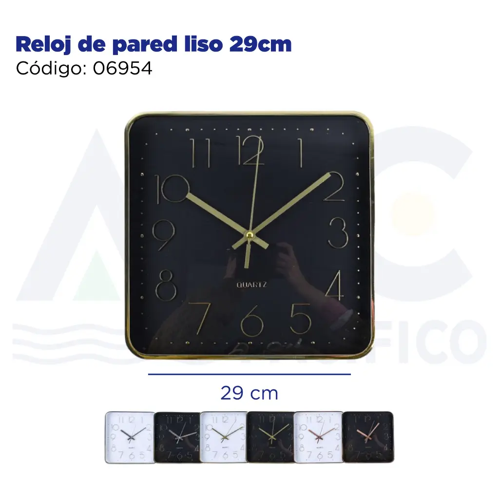 Reloj de pared liso 29cm