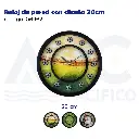 Reloj de pared con diseño 30cm
