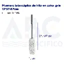 Plumero telescópico de hilo en color gris 13*57-87cm