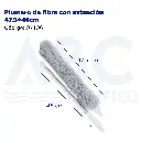 plumero de fibra con extención 47.5+46cm
