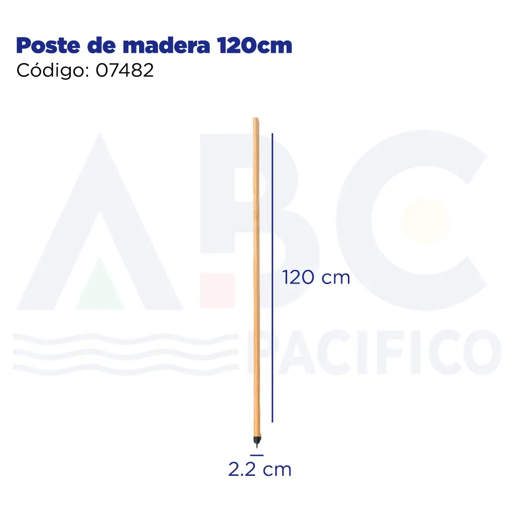 Poste de madera 120cm