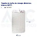 Tapete de baño de masaje dinámico blanco 40*71