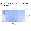 Tapete de baño Love Nest azul 36 * 70 cm