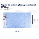Tapete de baño de piedra pequeña azul 37*68cm