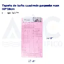 Tapete de baño cuadrada pequeña rosa 69*39cm