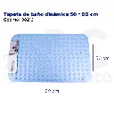 Tapete de baño dinámica 50 * 80 cm