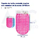 Tapete de baño ovalada maciza con cuentas de lunares 38*68cm