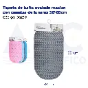 Tapete de baño ovalada maciza con cuentas de lunares 38*68cm