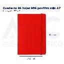 Cuaderno 96 hojas 80G positivo rojo A7